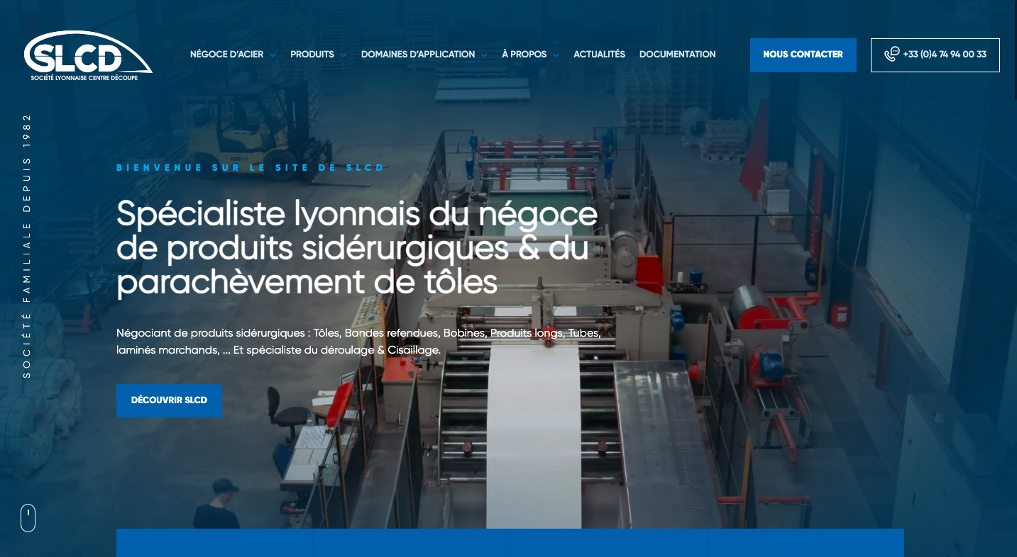 Développement site internet vitrine ♯INDUSTRIE